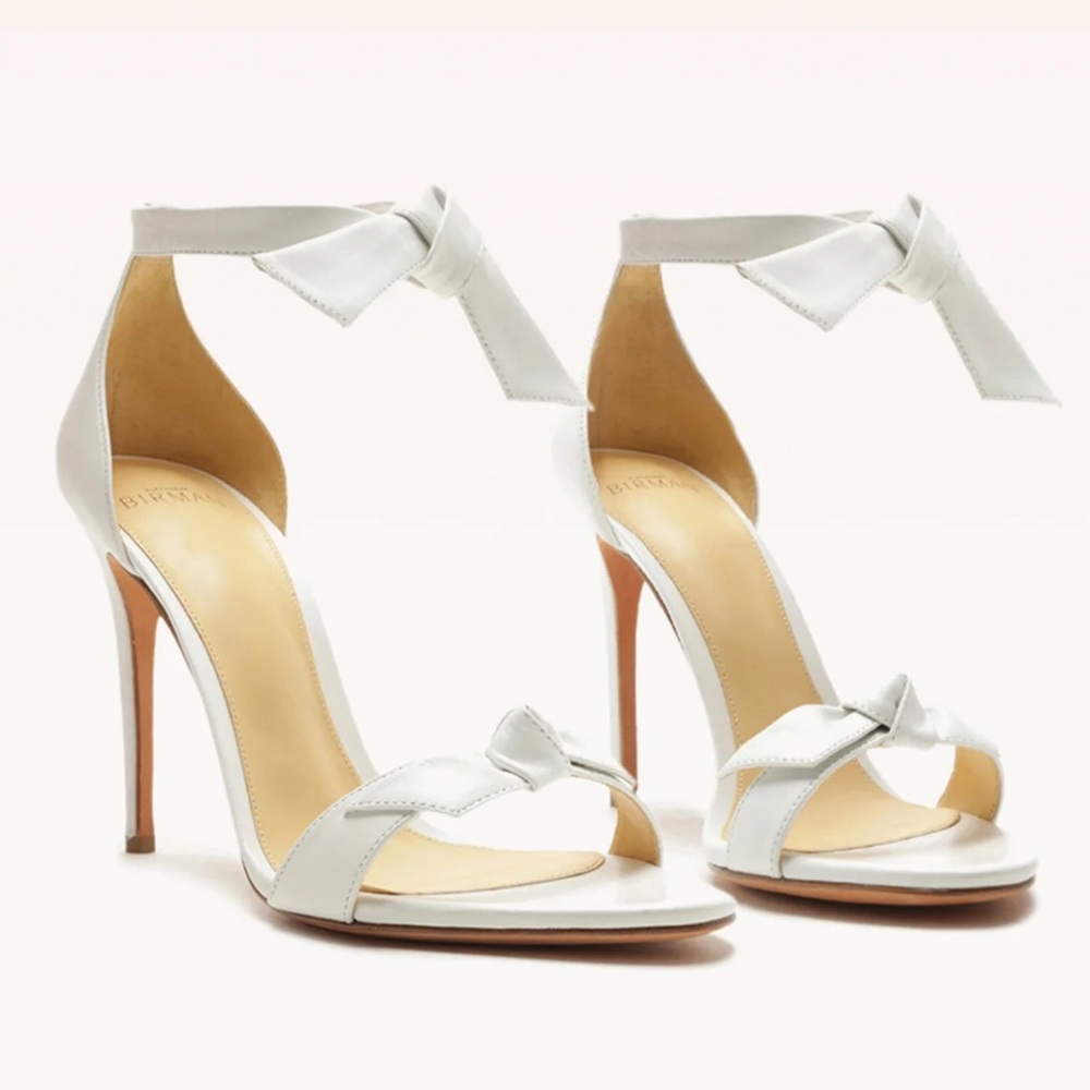 Alexandre Birman Clarita 100 White Stiletto Heel Size 36.5